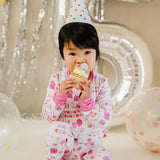 Children's PJ Set Birthday Pink
