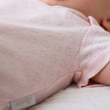 Pure Pointelle Heart Bodysuit - Pink