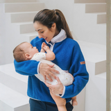 Breastfeeding Fleece Retro Cobalt