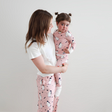 Ladies Pink Penguin Pyjamas Set