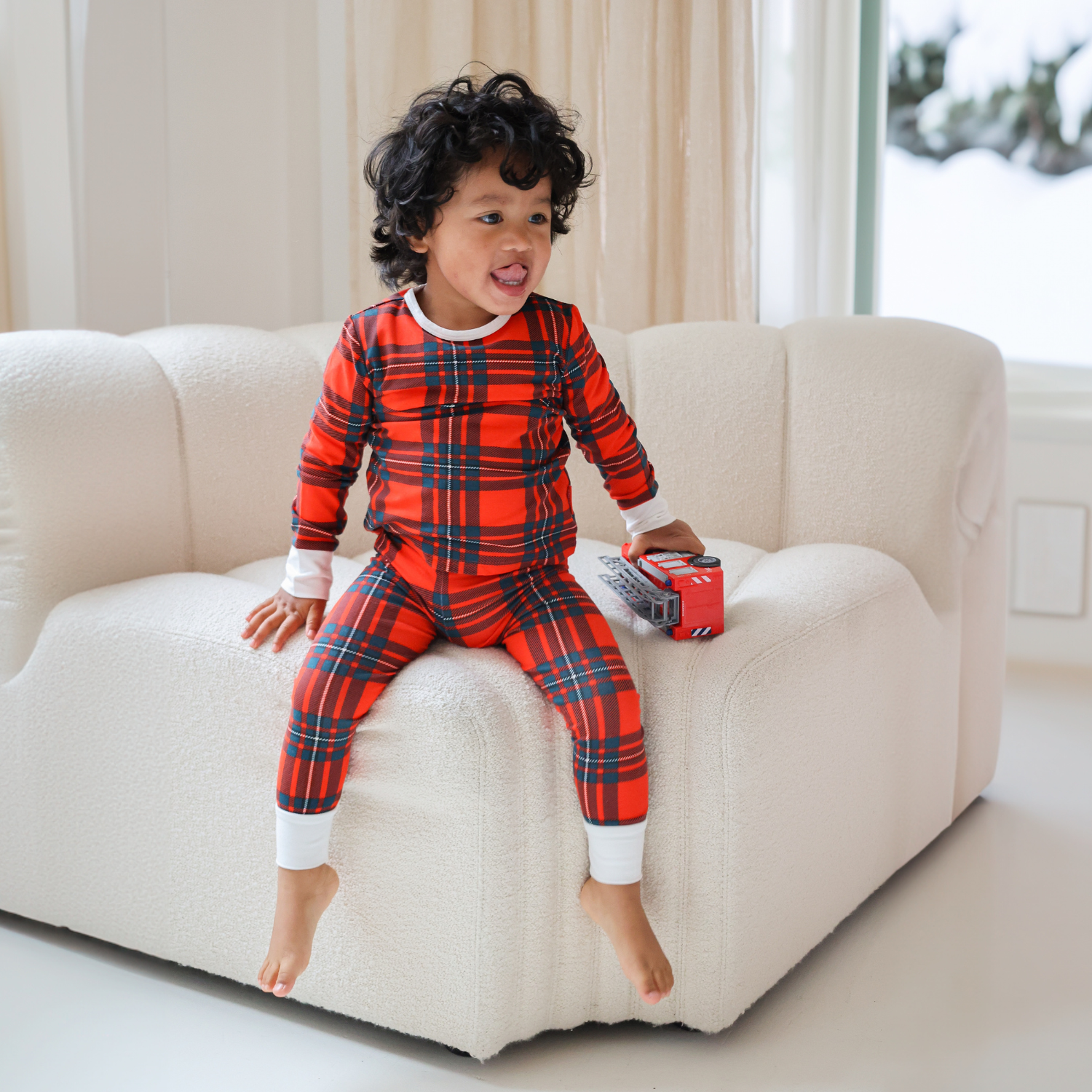 Ensemble de pyjamas pour enfants Red Tartan