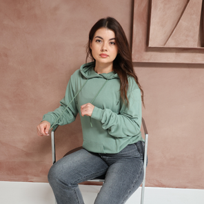 Bambus-Still-Hoodie – Oliv