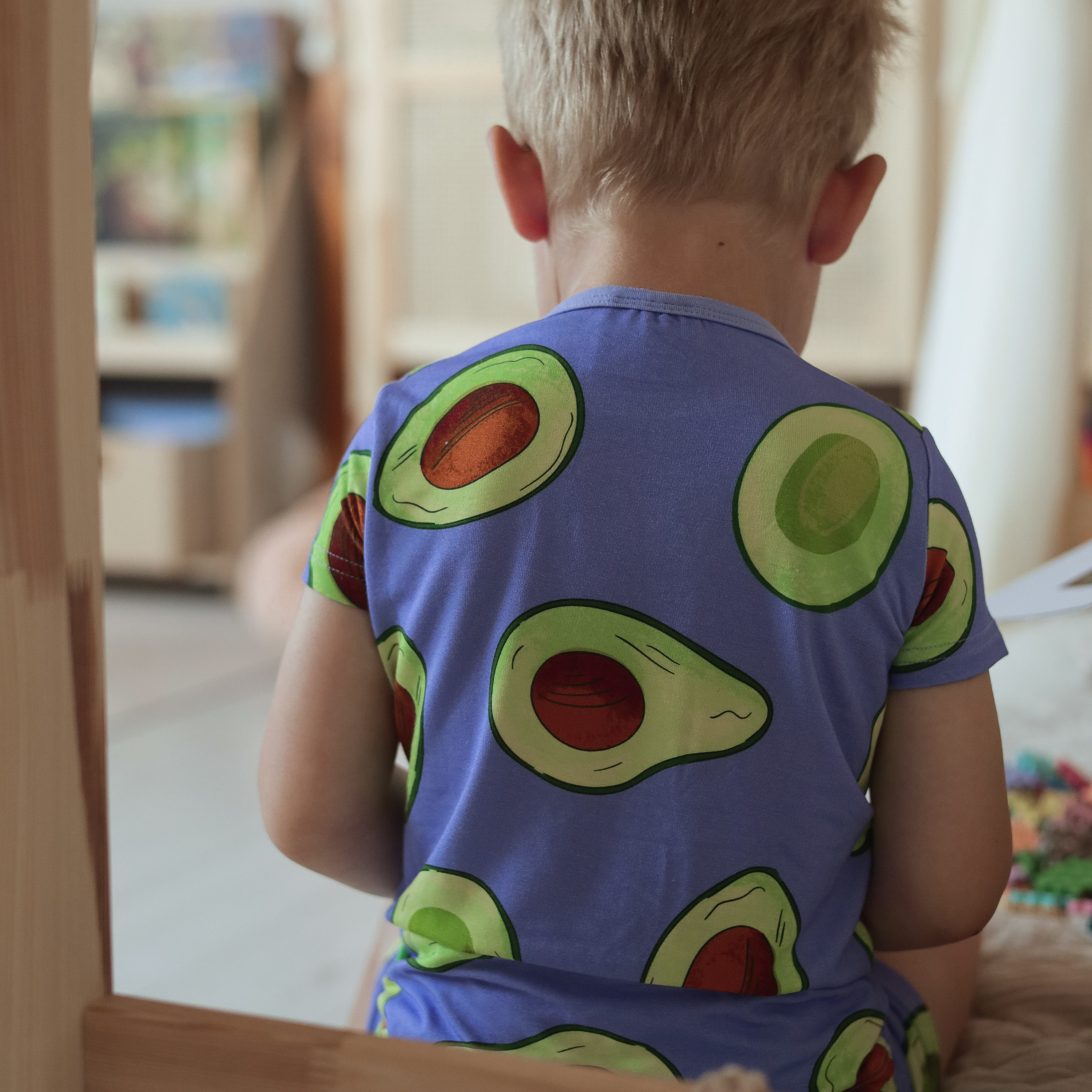 Children's Shortie PJ Set Avocado