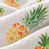 Große Musselin-Decke mit Ananas-Motiv