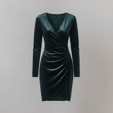 Aksamitna sukienka do karmienia piersią Paris czarna