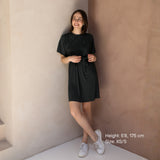 Barcelona Breastfeeding T-Shirt Dress Charcoal