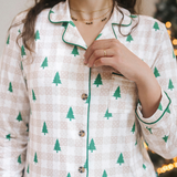 Damen-Pyjama-Set „Evergreen Gingham“