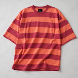 Oversized Breastfeeding Tee Pink and Orange