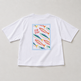Oversized kinder-T-shirt Wit Sardines