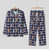 Damen-Pyjama-Set „Merry Mutt“ im Karomuster