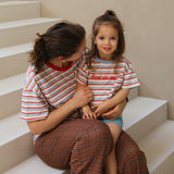 Oversized Breastfeeding Tee Retro Stripe