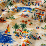 Ladies Pyjamas Set Coastal Town