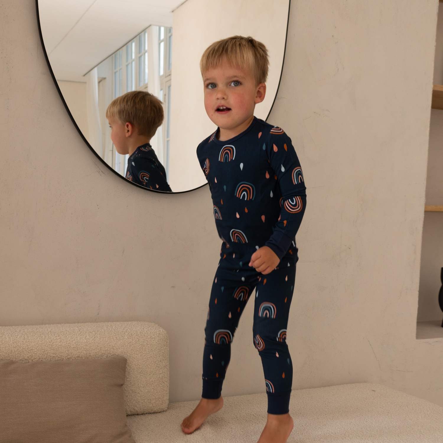 Ensemble de pyjamas pour enfants Navy Rainbow