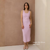 St Tropez Ribbed Breastfeeding Dress Lilac