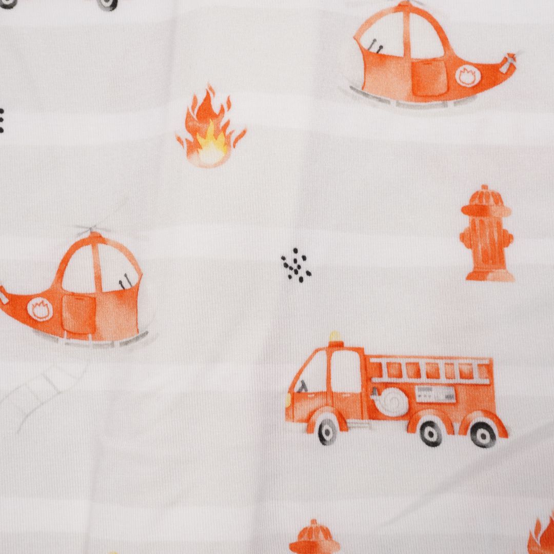 Ensemble de pyjamas pour enfants camion de pompiers