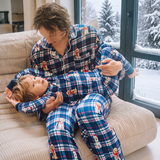 Kinder-Pyjama „Merry Mutt“ im Karomuster