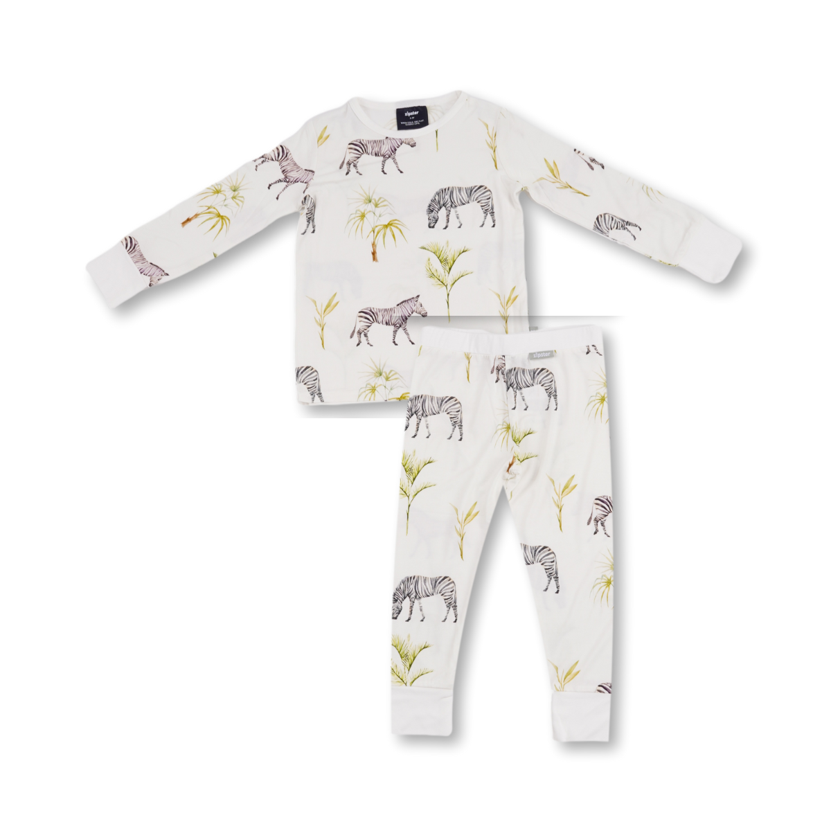 Kinder PJ Set Grazende Zebra