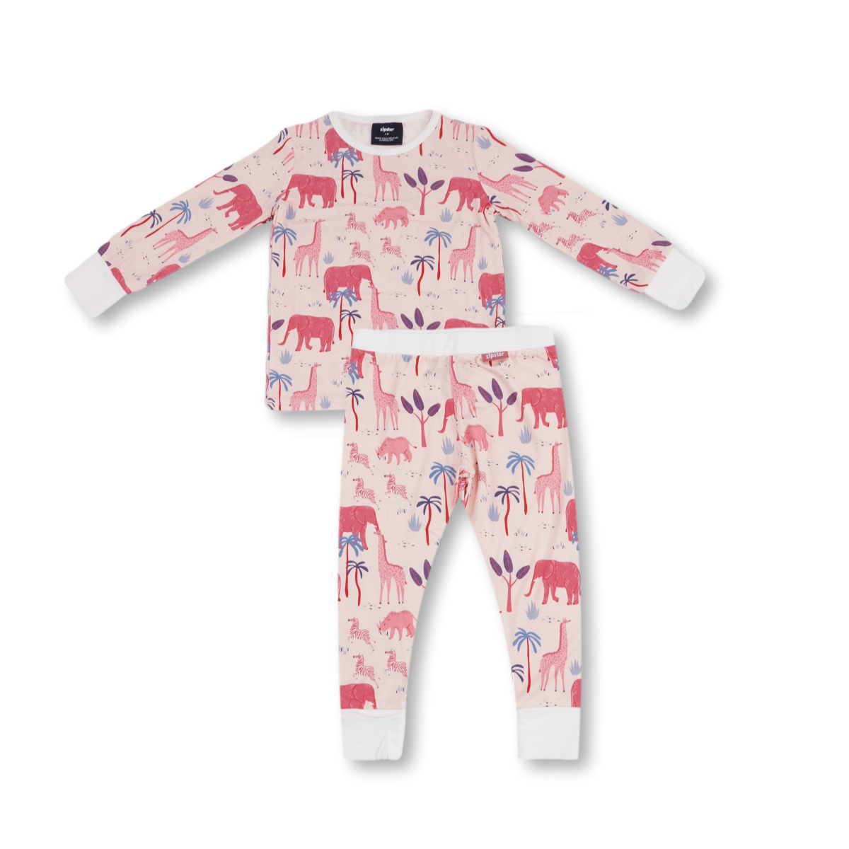 Kinder PJ Set Roze Safari