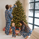 Damen-Pyjama-Set „Merry Mutt“ im Karomuster