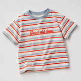 Camiseta infantil oversize a rayas «Good Old Days»
