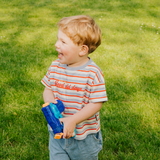 Camiseta infantil oversize a rayas «Good Old Days»
