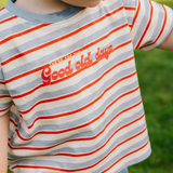 Camiseta infantil oversize a rayas «Good Old Days»