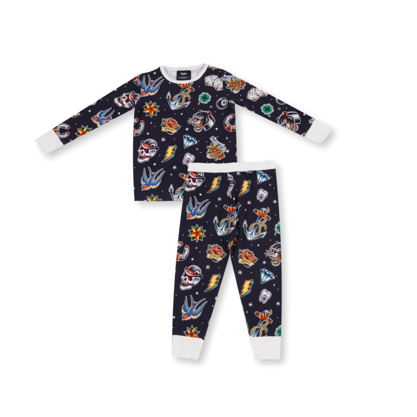 Set PJ per bambini con tatuaggi