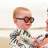 Bambusowe okulary przeciwsłoneczne Serce