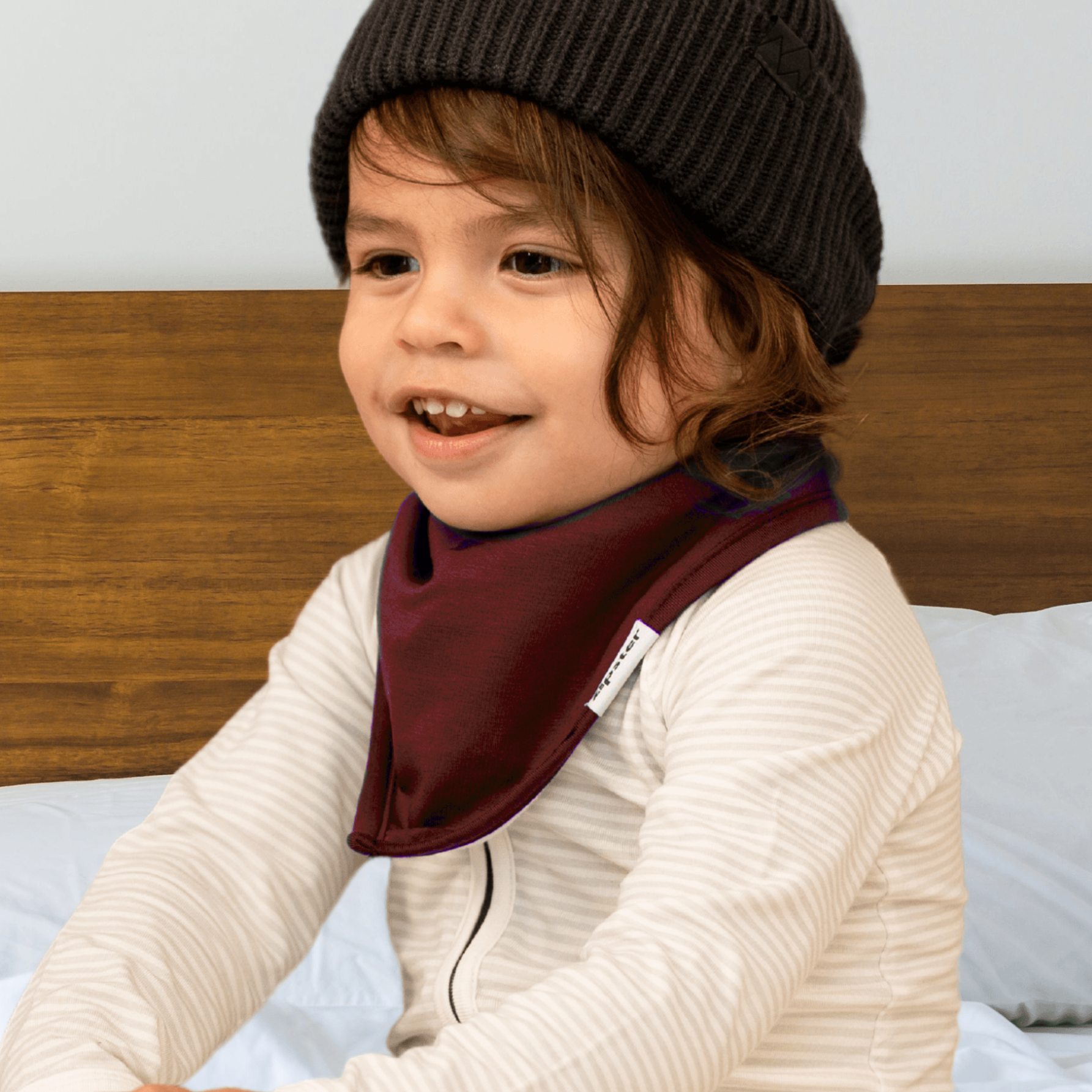 Bamboo Bandana Bib Burgundy