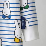 Etiqueta del cuello Zipster del pijama infantil Miffy Conjunto de pijama de bambú «Peek-a-Boo Blue» para niños