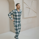 Men's Green Tartan Pajamas Set