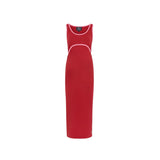 St Tropez Ribbed Breastfeeding Dress Red & Pink