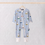 ZIPSTER x Miffy Pijama de bambú azul «Peek-a-Boo», vista frontal