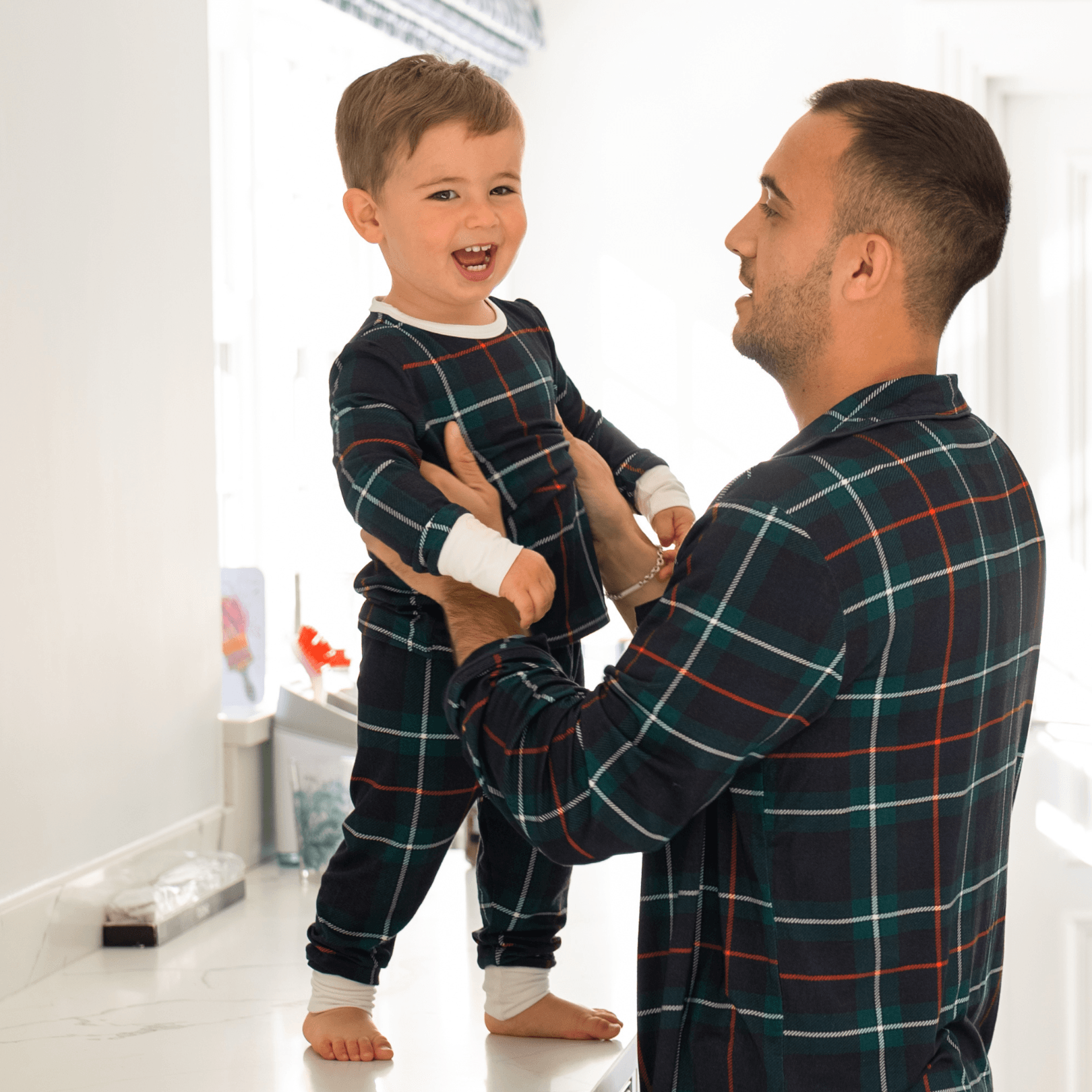 Children's PJ Set Tartan - Zipster