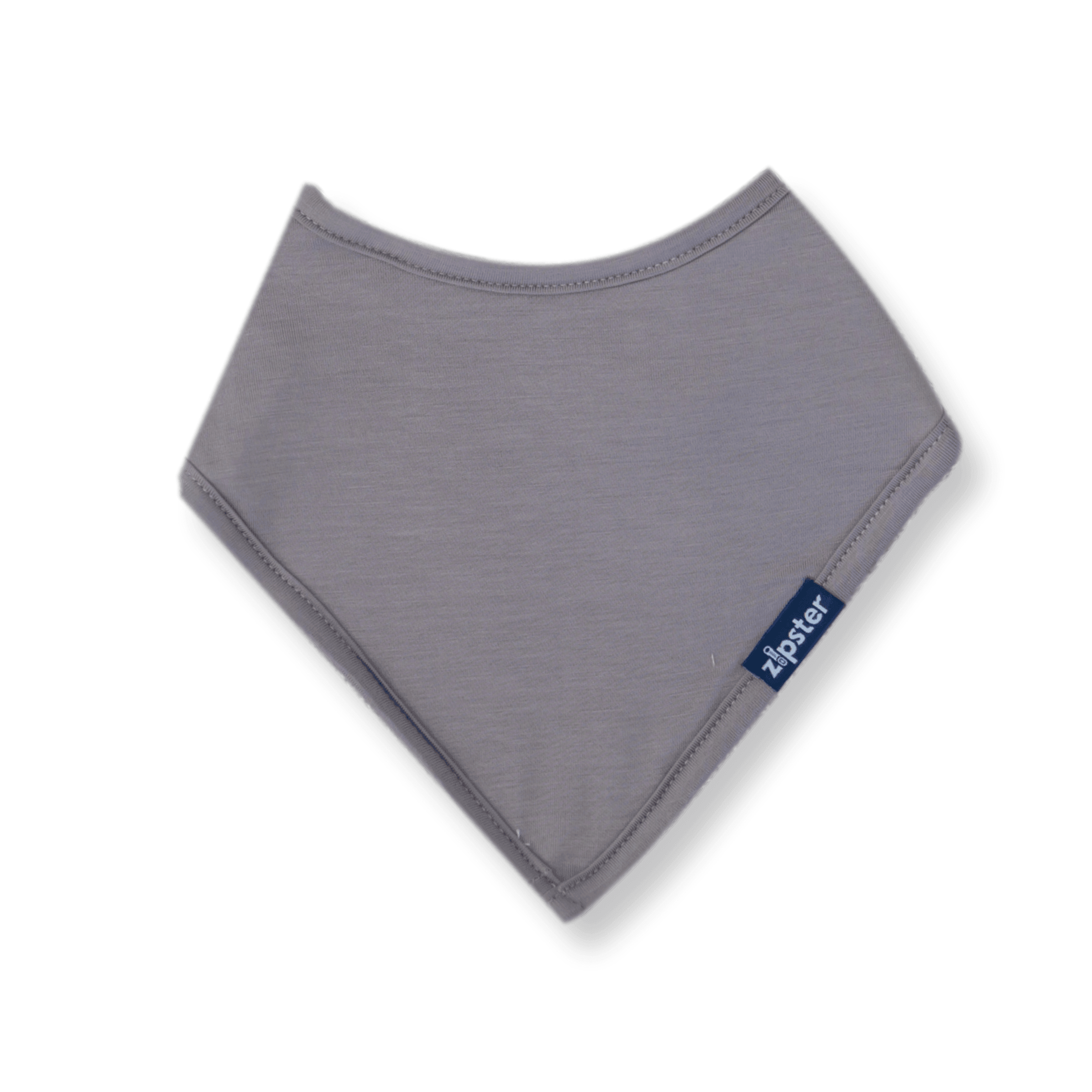 Bamboo Bandana Bib Grey - Zipster