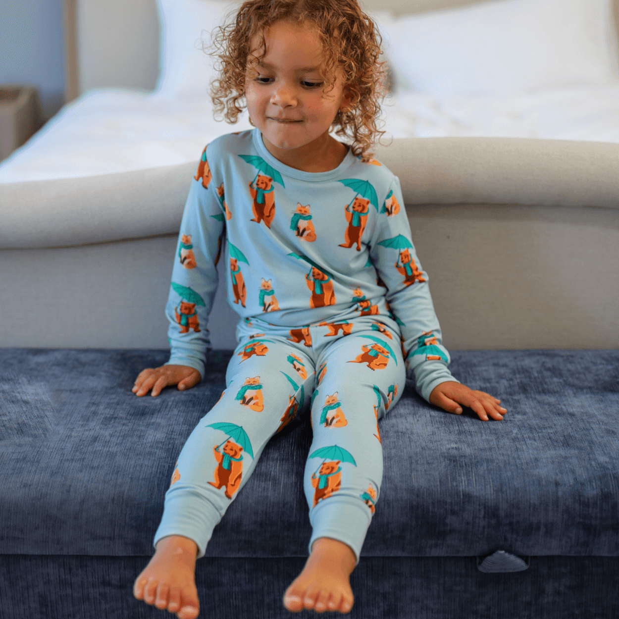 Children's PJ Set Rainy Days - Zipster