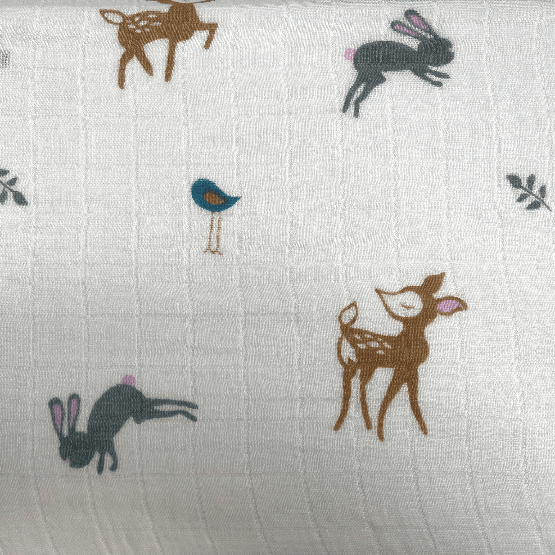 Deer Large Muslin Blanket - Zipster